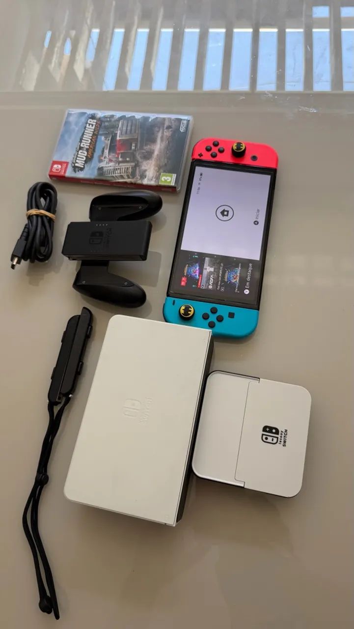 Nitendo switch Oled Novíssimo + Jogo - Foto 3