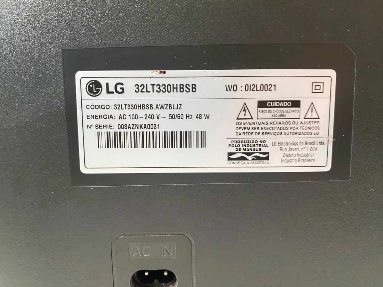 TV LG 32 Polegadas 32LT330HBSB - Não smart  - Foto 3