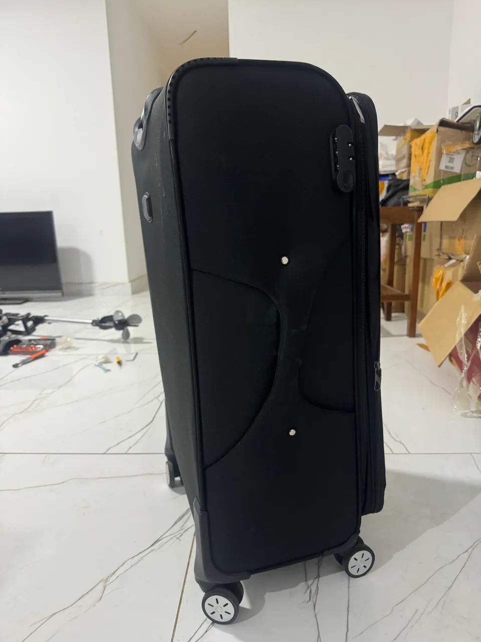 Mala de viagem grande com rodinhas - 80 × 47 × 32 cm - Foto 2