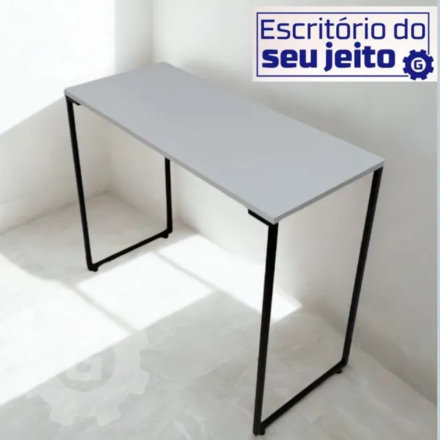 Escrivaninha NOVA Mesa Industrial Multiuso para Notebook de Estudo Computador Escritório - Foto 3