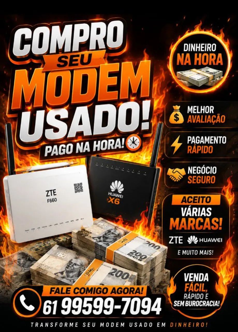Modem parado vira grana 