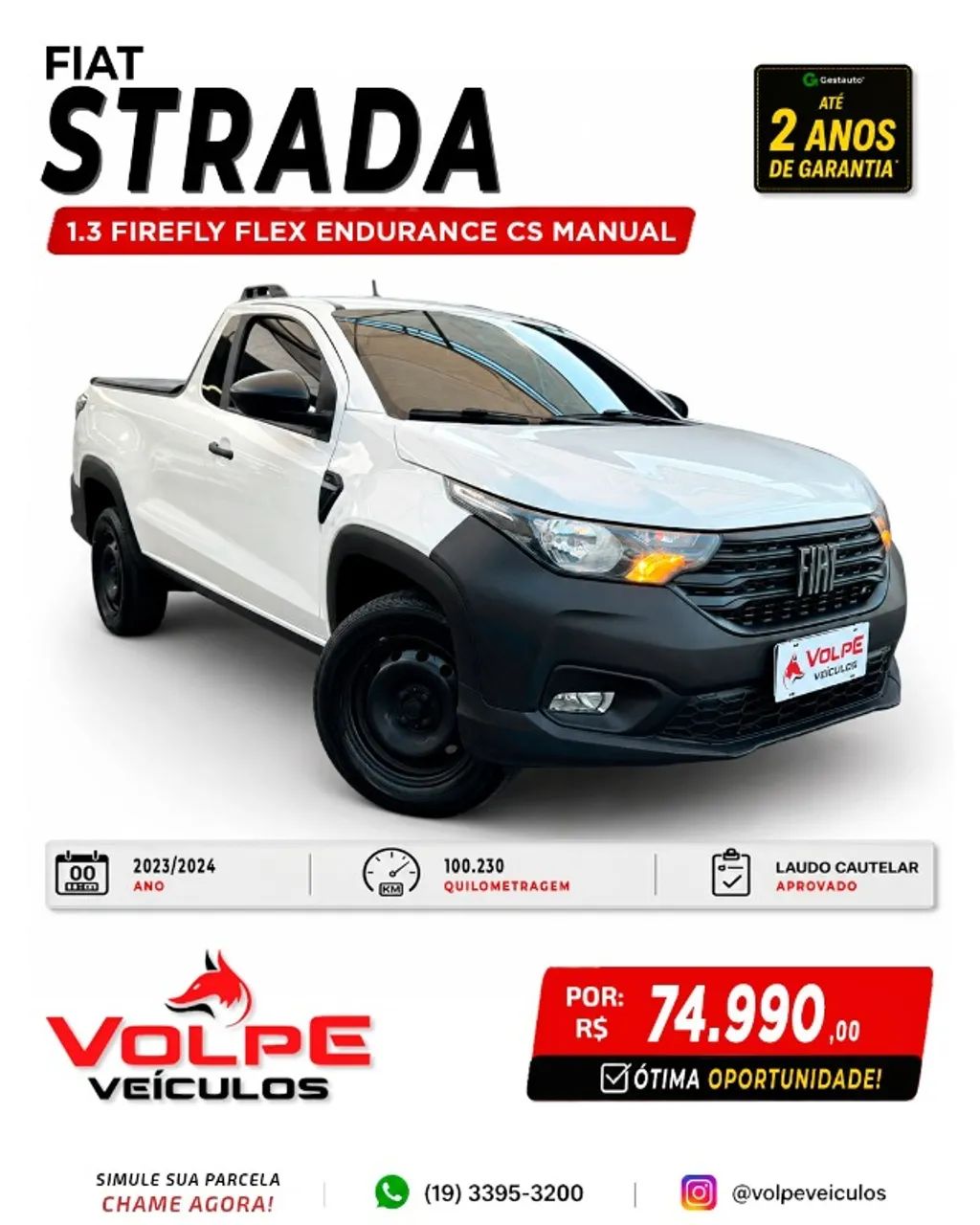 Fiat Strada Endurance 1.3 Flex 8V CS 2024