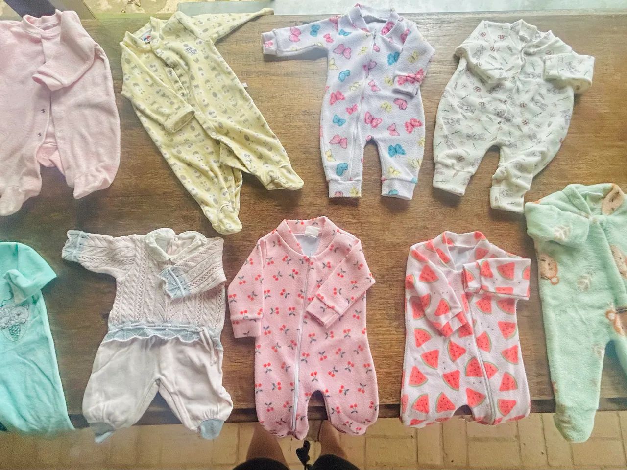 Lote de roupas bebê menina Rn P e M menina / enxoval completo