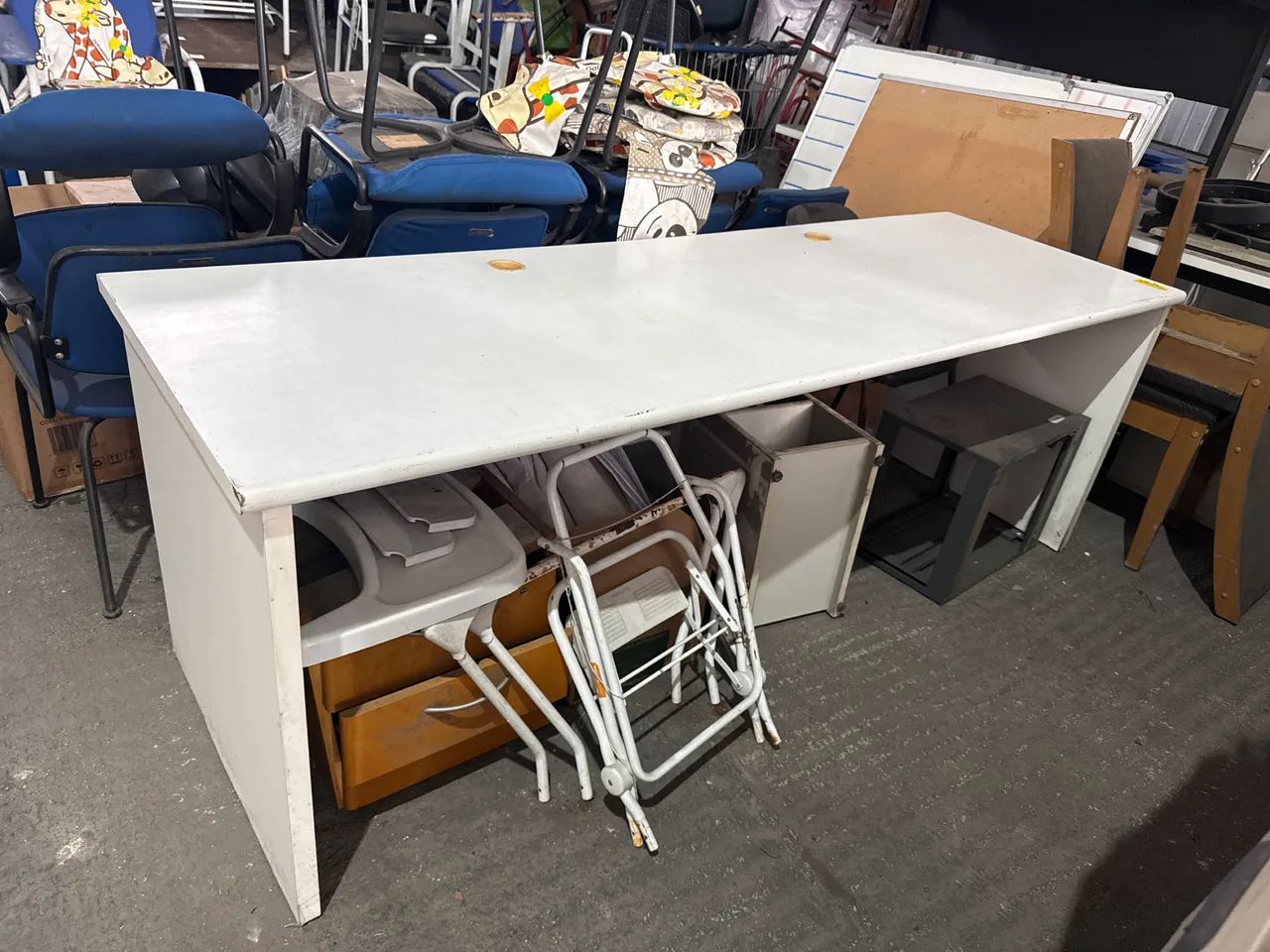Mesa recepcionista atendimento 