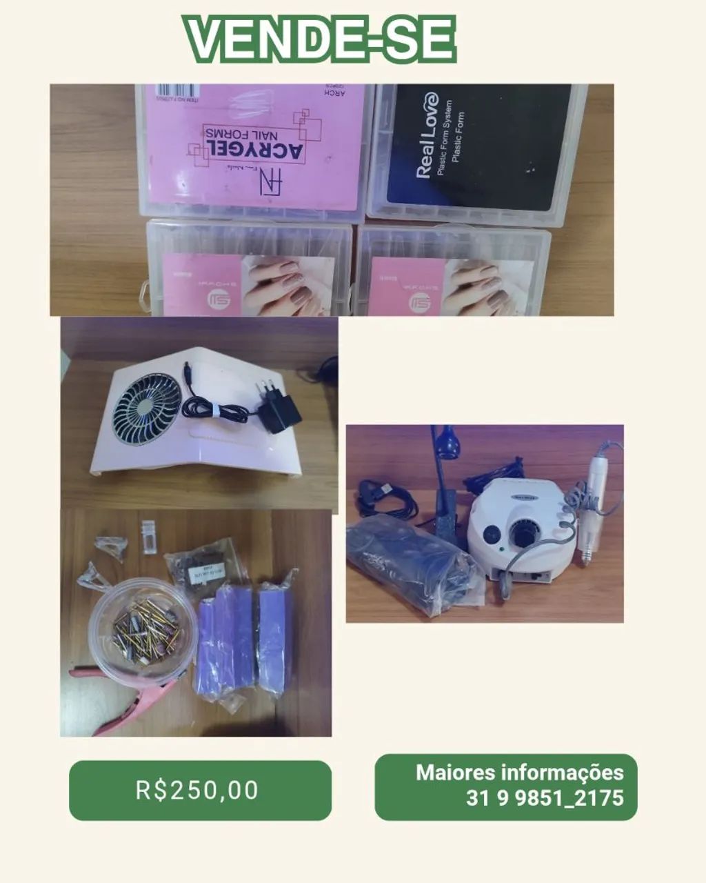 Itens para alongamento em gel 