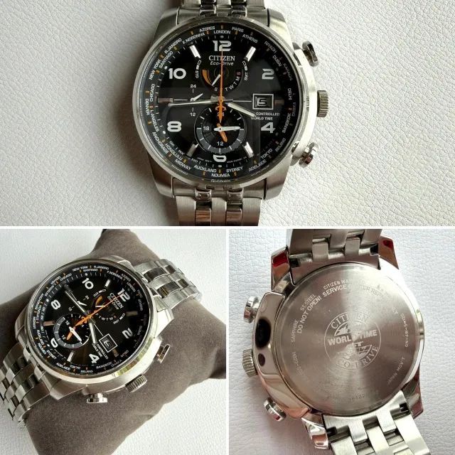Relógio Citizen Eco Drive Global - At9010-52e Masculino - Foto 2