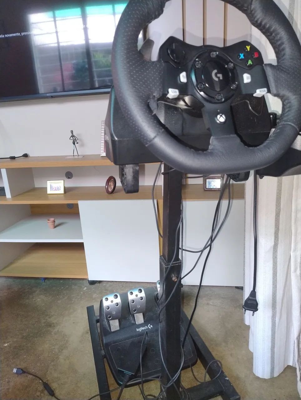 Volante Logitech g920 com câmbio e suporte NA GARANTIA!
