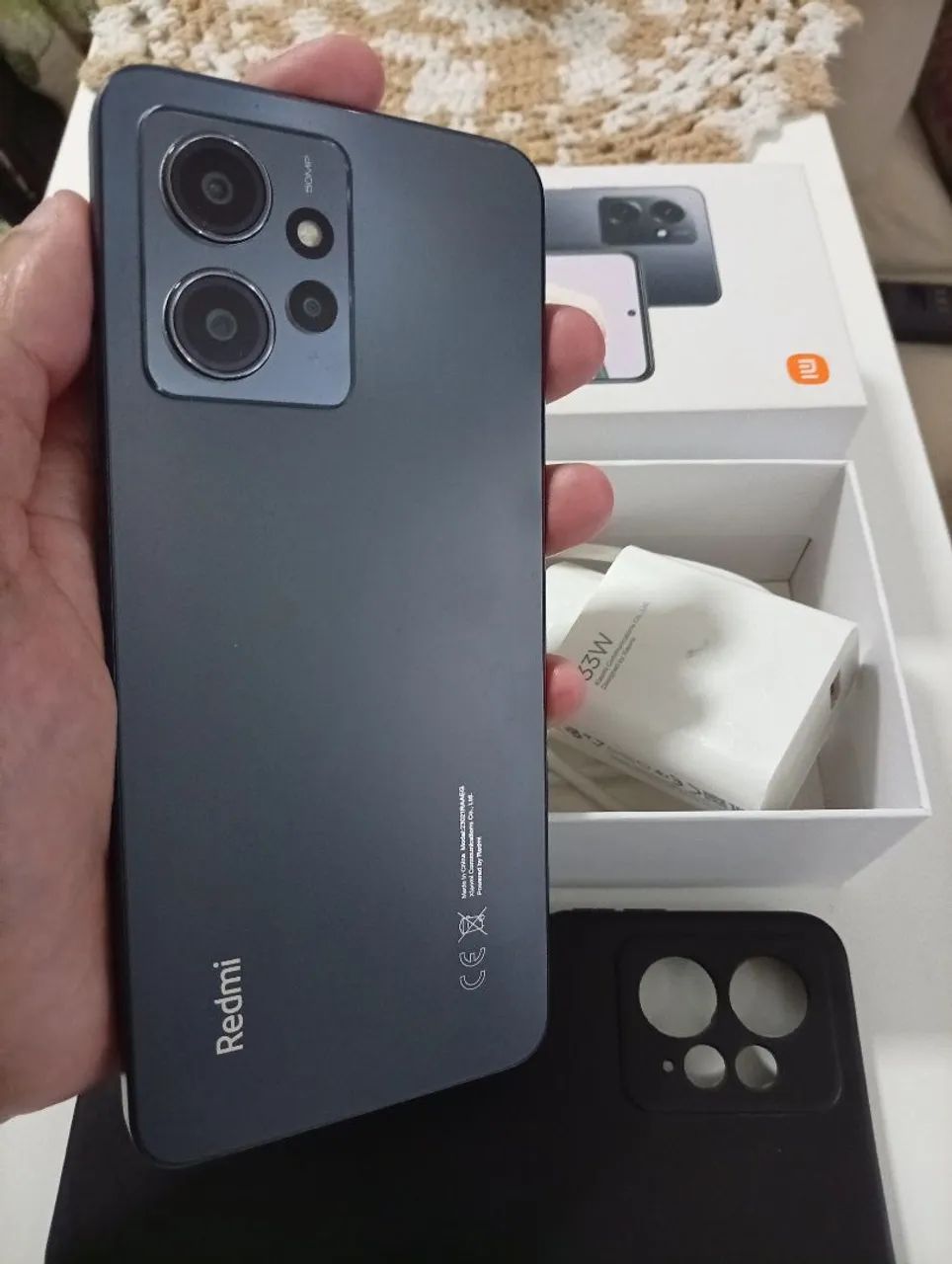 Vendo Redmi Note 12 Cinza - 128GB / 6GB RAM - Completo e Impecável! - Foto 2