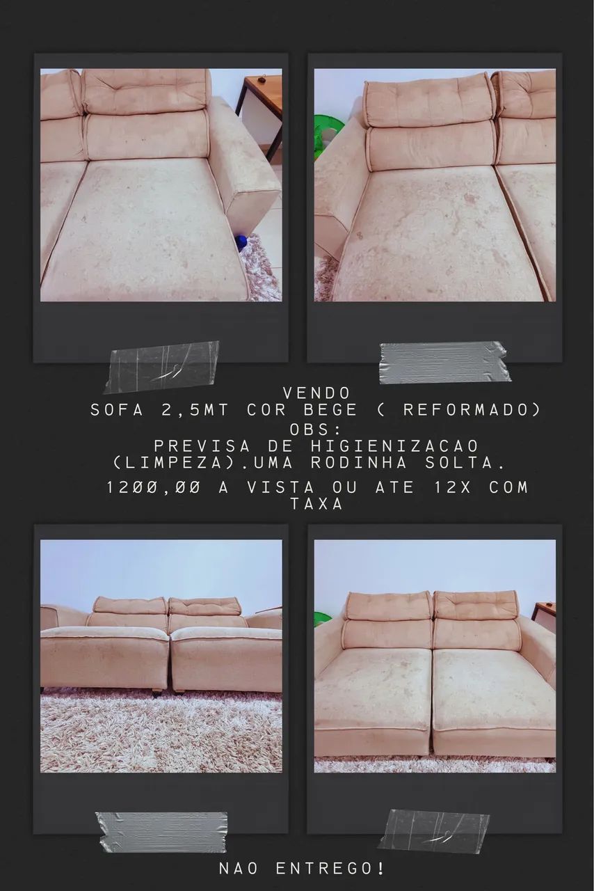 Vendo sofá 3 lugares
