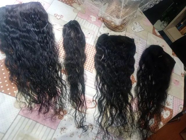 Vende cabelo humano cacheado 55 centímetros  - Foto 5