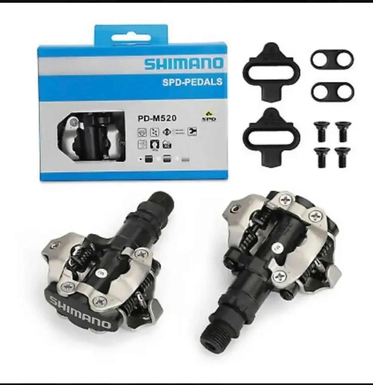 Pedal Shimano clip PD520 com tacos  - Foto 4