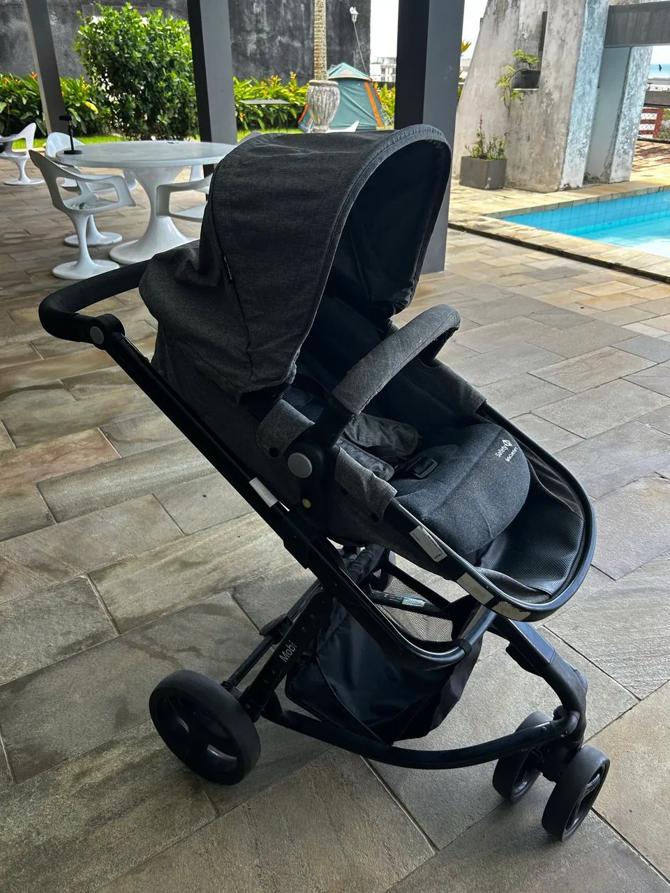 Carrinho de bebê completo com bebê conforto - Foto 5