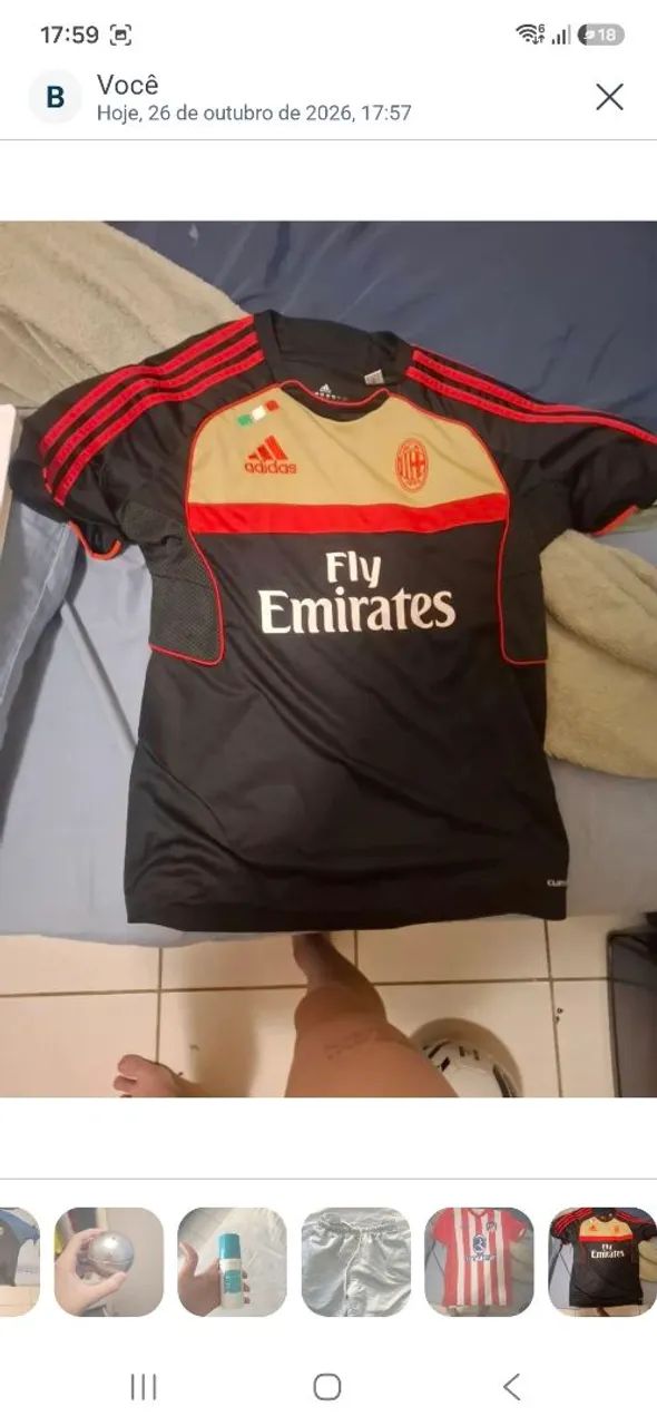 Camisa milan original temp 10/11