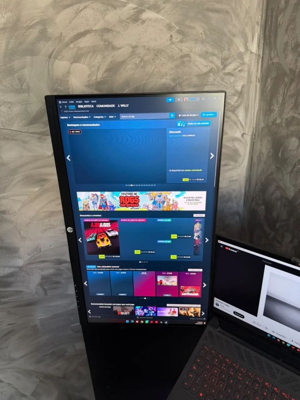 Vendo monitor 25 polegadas 144hz tele iPhone ips - Foto 2