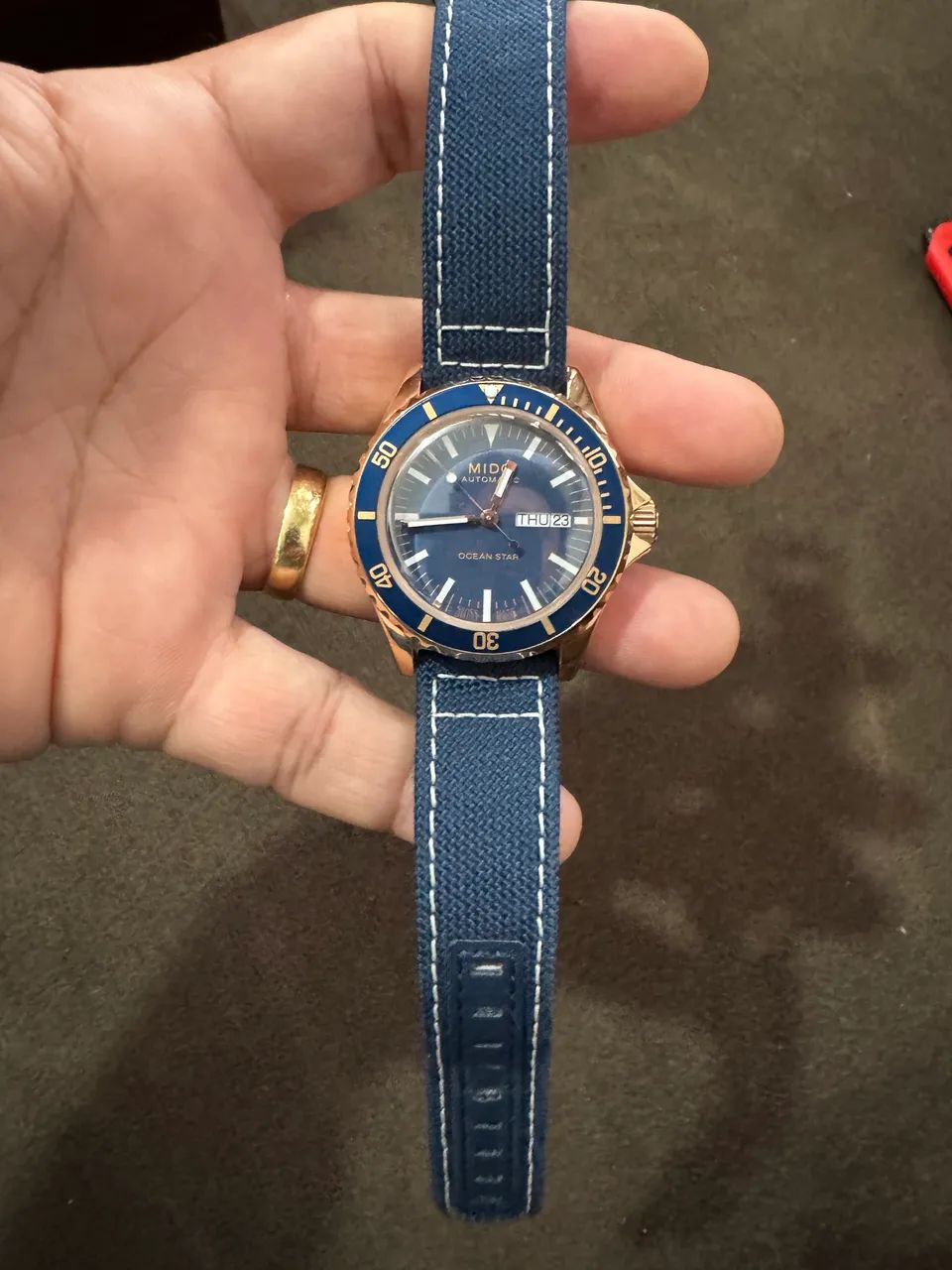 Mido Ocean Star Tribute Rose Gold & Blue Automatic - M026.830.A