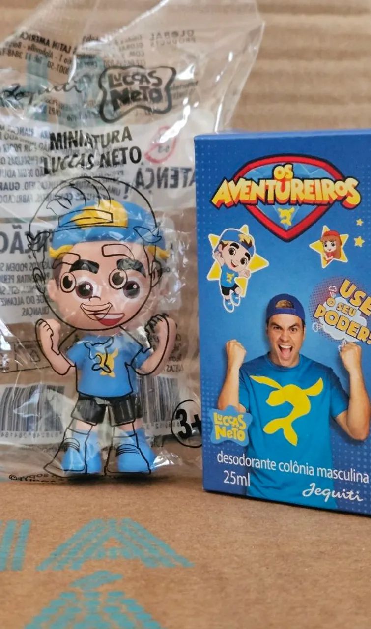Perfume Luccas Neto Jequiti e Brinquedo Colecionável