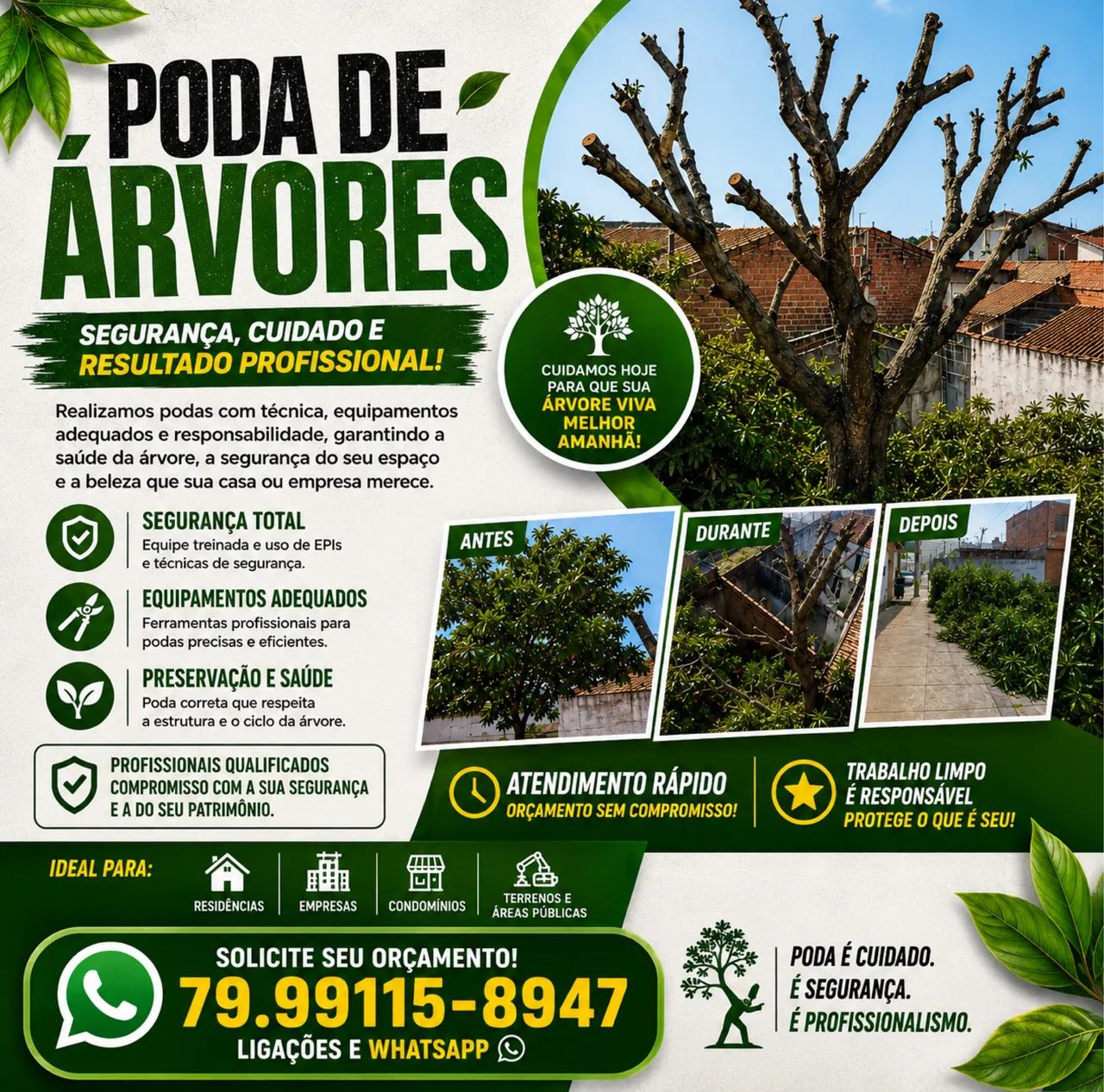 PODA DE ÁRVORES PROFISSIONAL