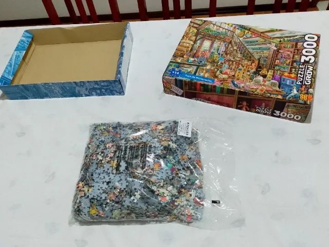 Vendo Quadro de Quebra-Cabeças com 3000 Peças - "Loja de Brinquedos" (com Moldura e Vidro) - Foto 4
