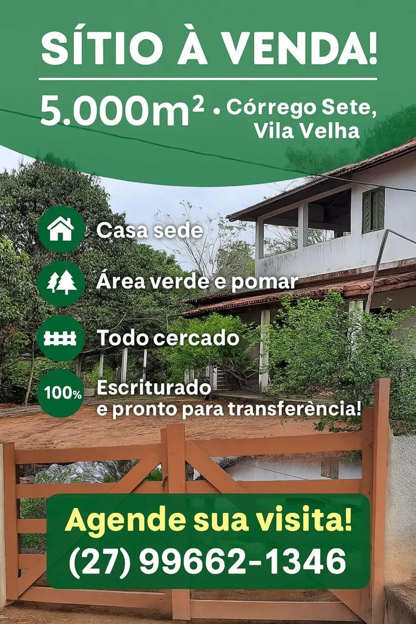 SÍTIO À VENDA  CÓRREGO SETE, VILA VELHA - Foto 3