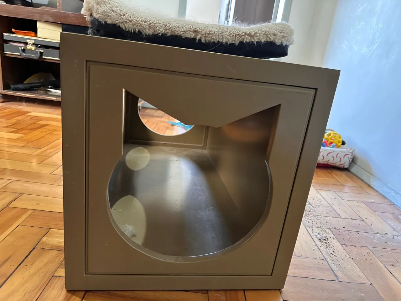 Vendo cama de gato madeira reforçada e verniz - Foto 4