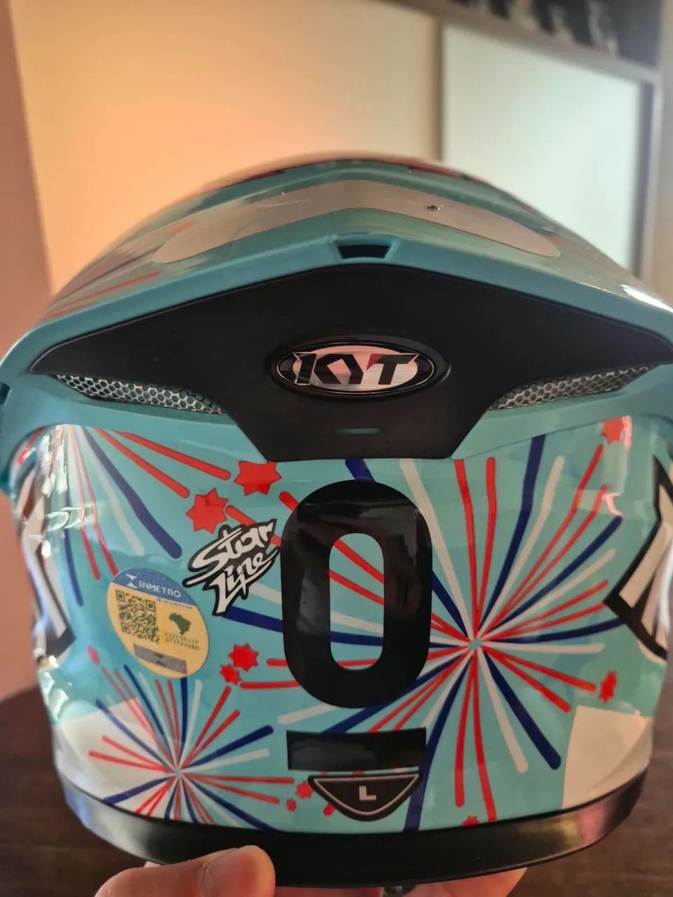 Capacete KYT tamanho L - Foto 3