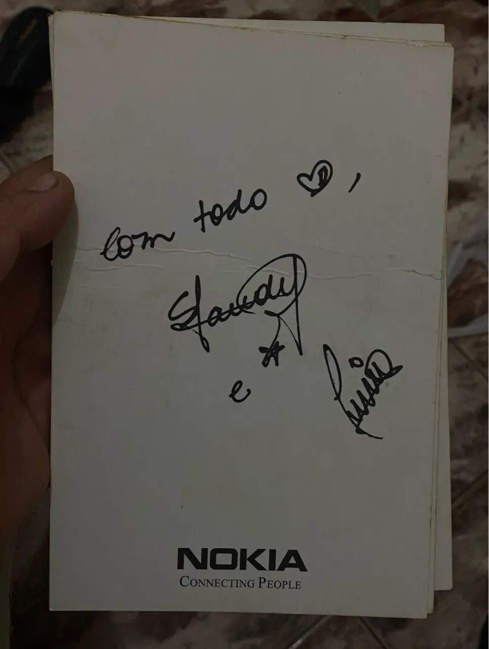 Postal Sandy e Junior Nokia frente e verso  - Foto 2
