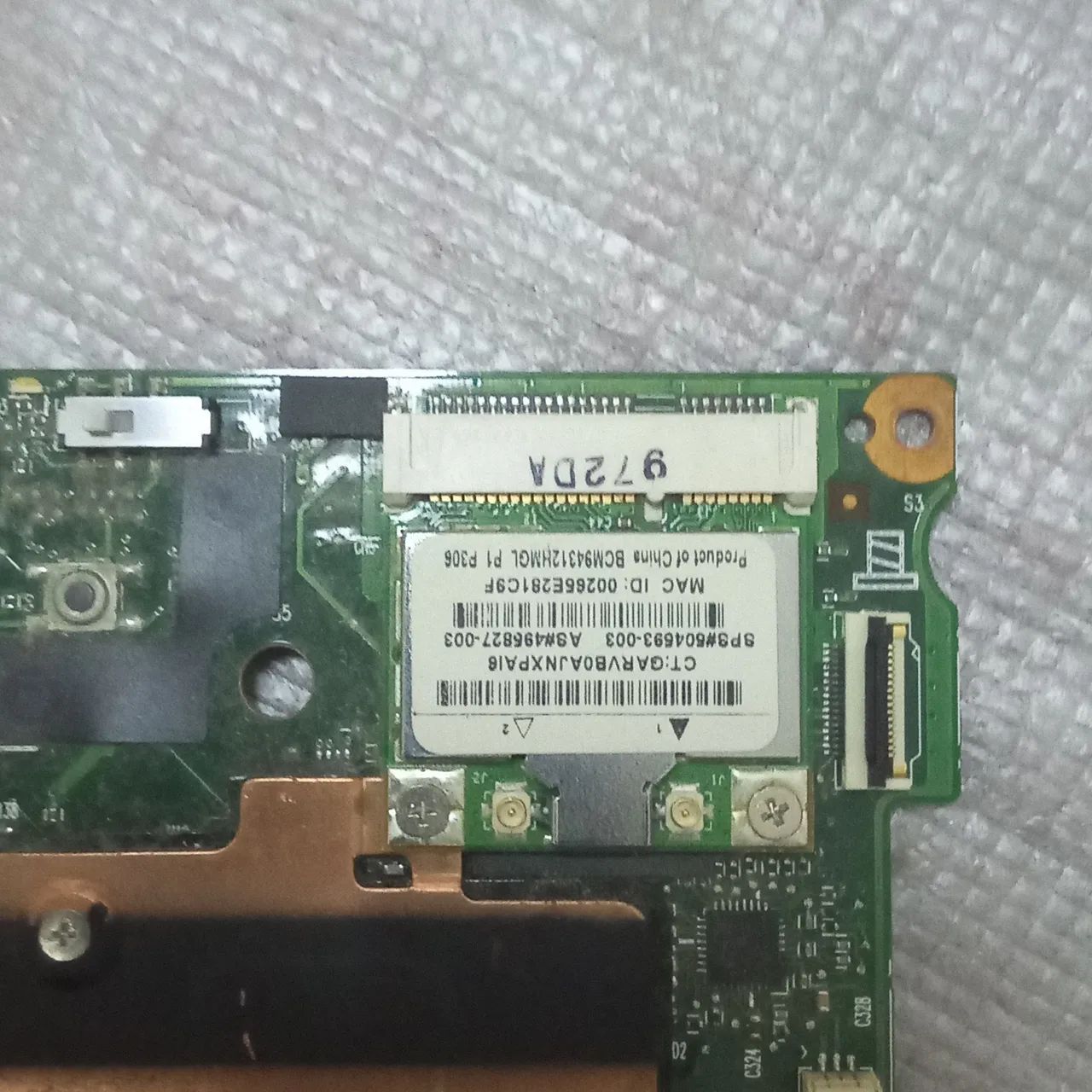 Placa mãe netbook mini Hp 110