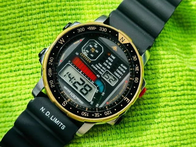 Citizen Windsurf D060 Série Ouro Anos 80 Aqualand E Wingman (Usado) 