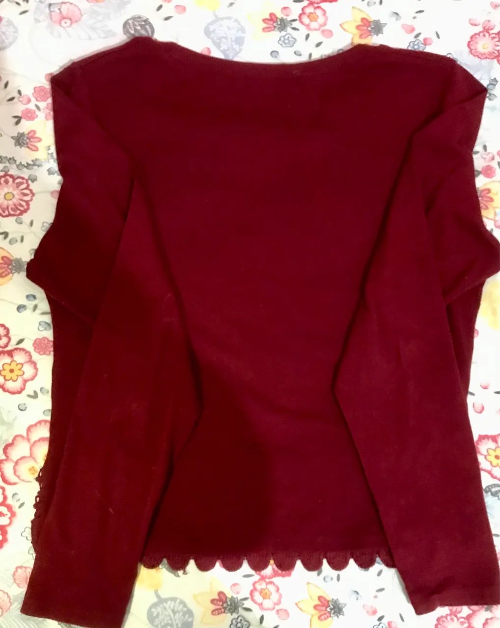 Blusa de frio com pérolas 65675258141825123