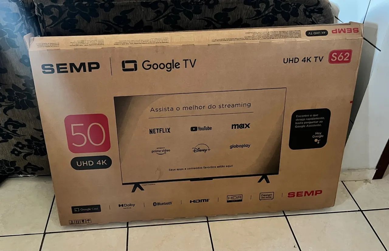 Televisão SEMP com Google TV - 4K 