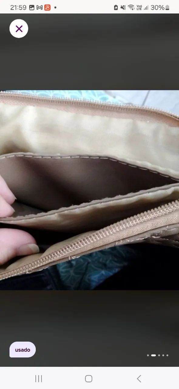 Bolsa pequena forrada  - Foto 2