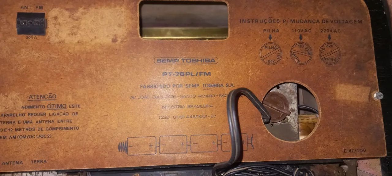 Radio antigo semp com fm original funcionando  - Foto 3