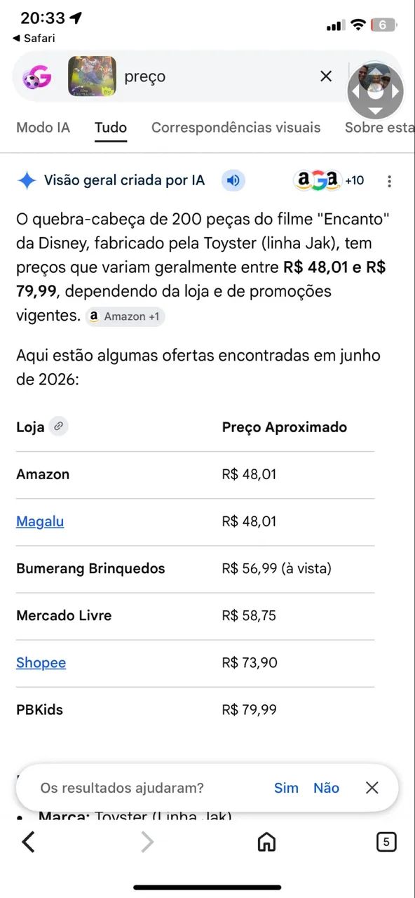 Quebra Cabeças 200pcs do filme Encanto da Disney - Foto 5