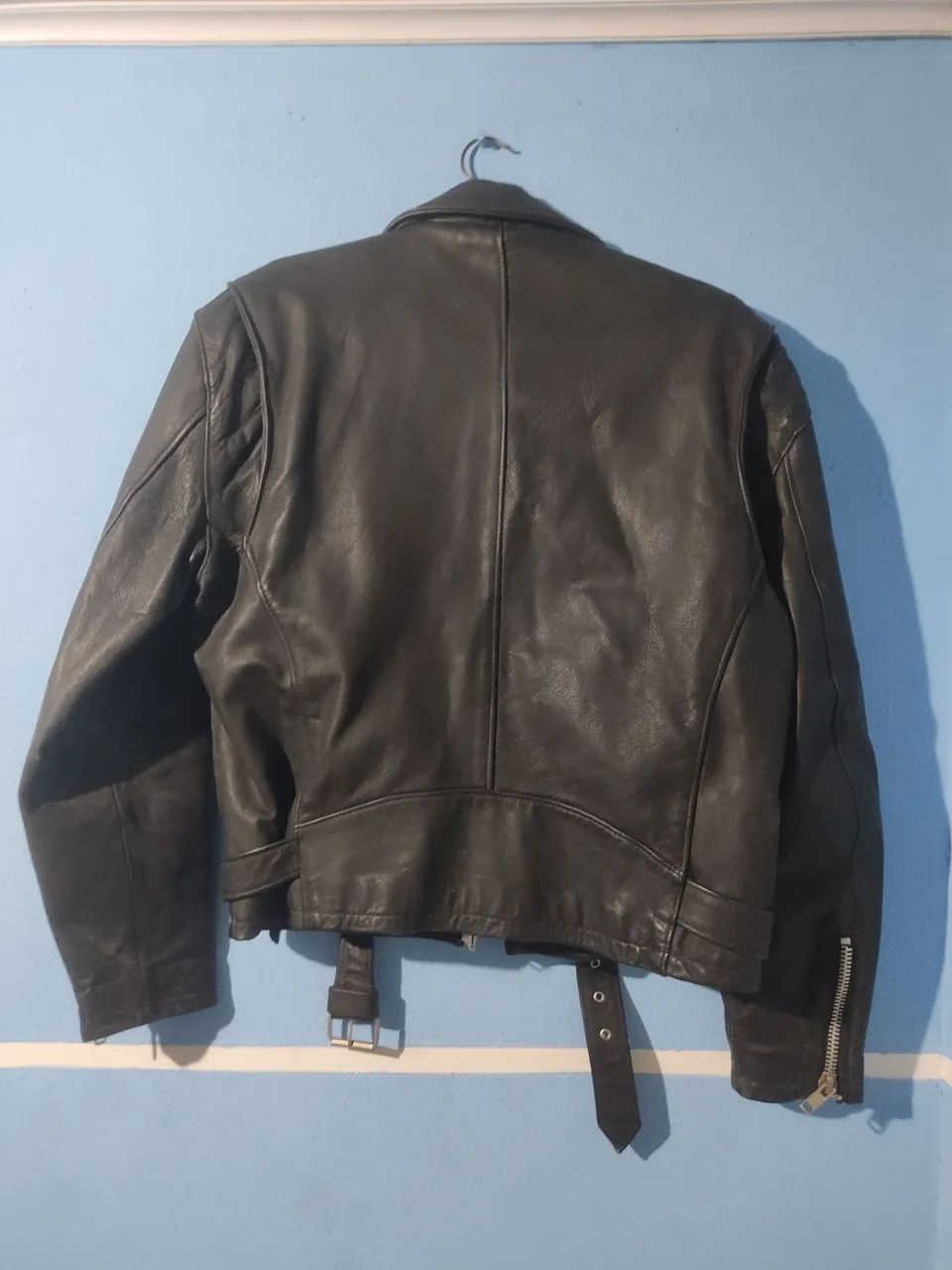 Jaqueta masculina de couro  - Foto 2