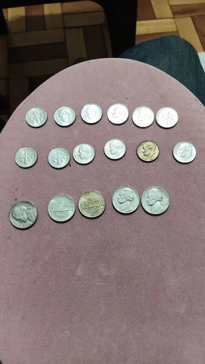 Moedas antigas Brasil e Dollar - Foto 2