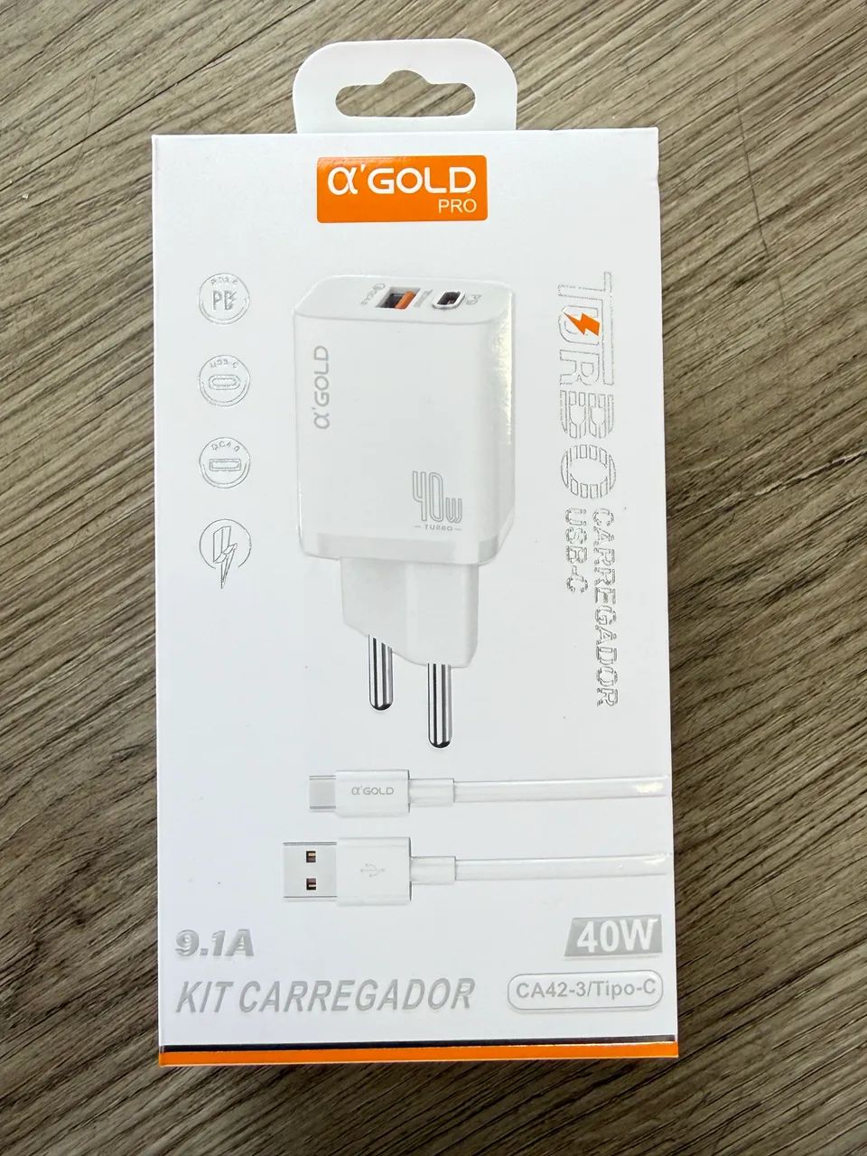 Carregador turbo tipo C original 