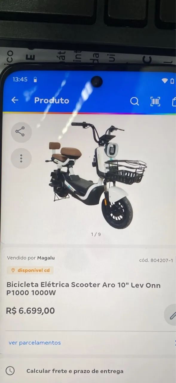 Bicicleta elétrica 