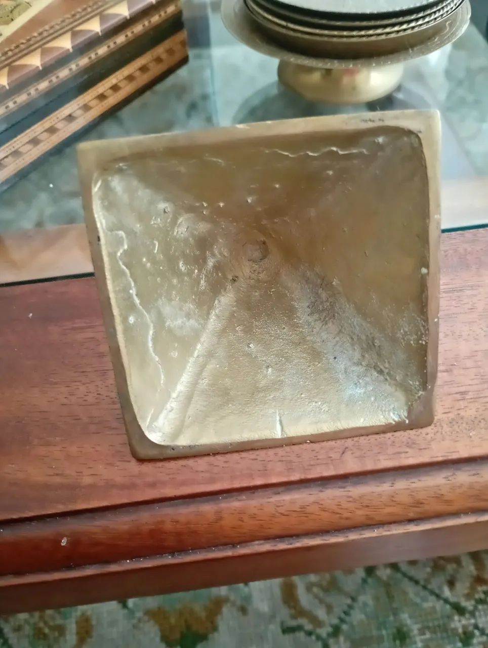 Piramide de bronze vintage  - Foto 4