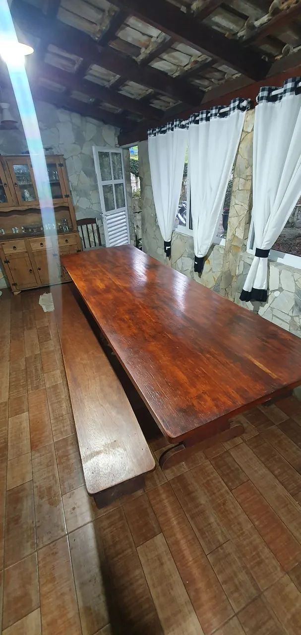 Mesa rústica madeira maciça  - Foto 3