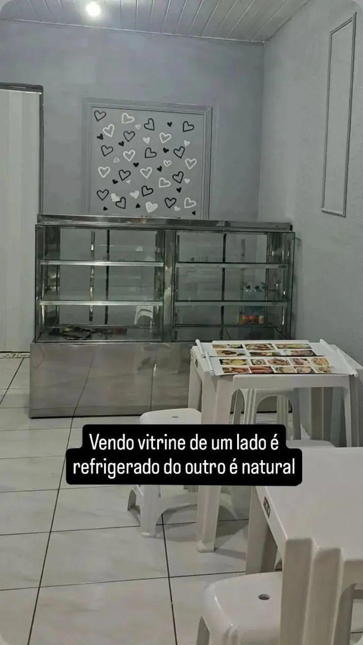 Vitrine gelada e natural 