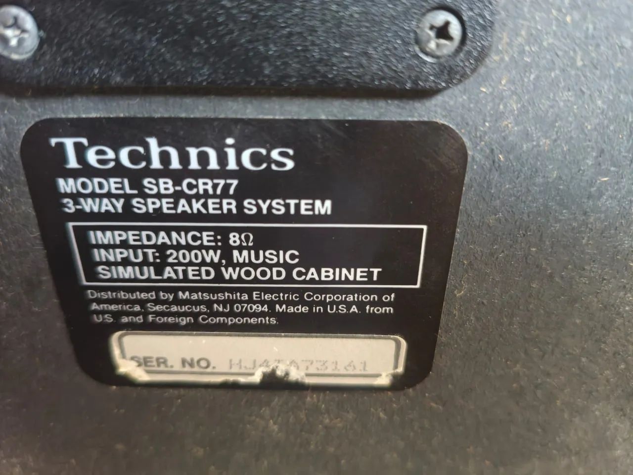 Par de caixas Technics SB-CR77 - Foto 5