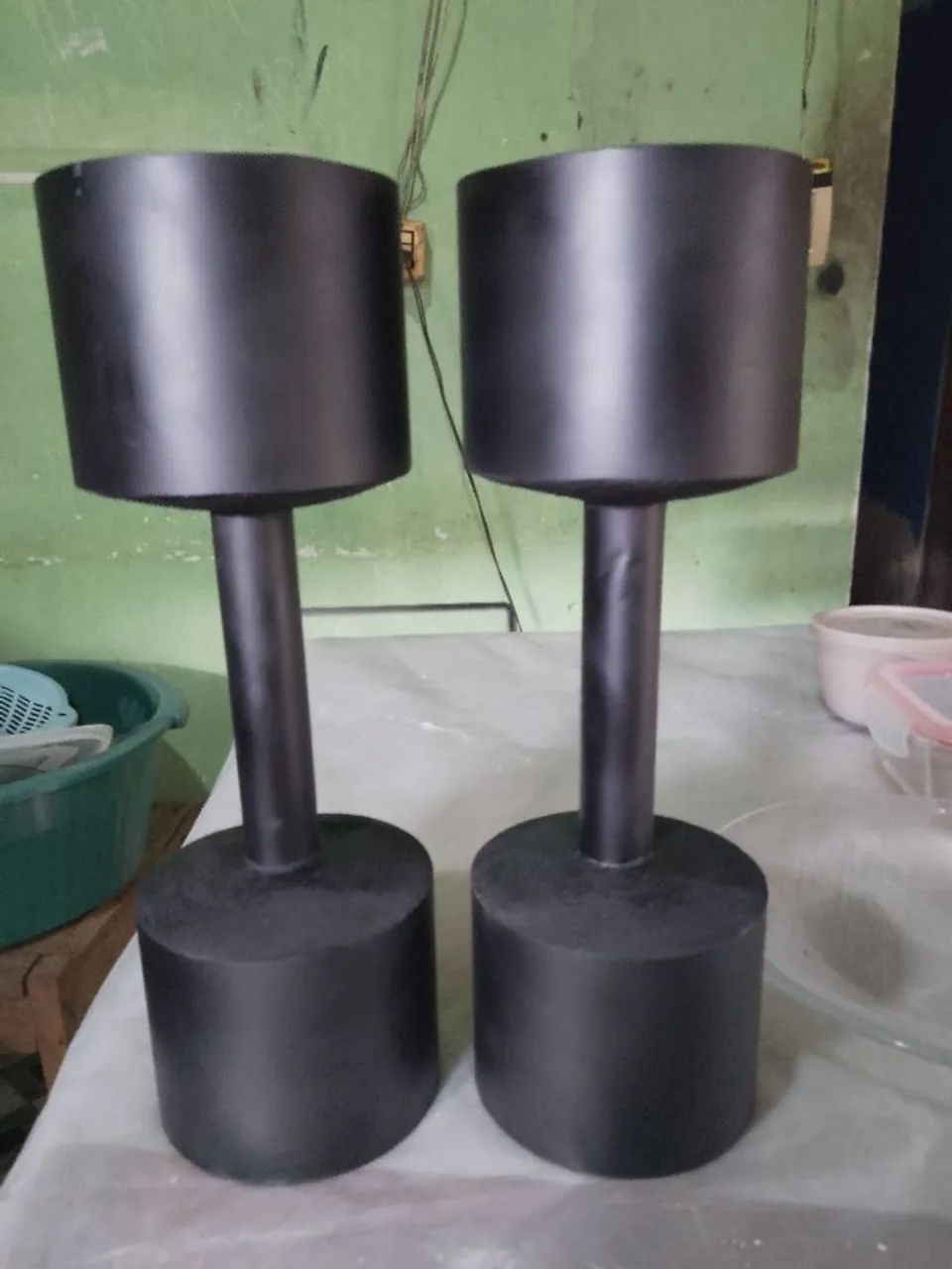 Halteres de PVC fixo 4,2kg cada 