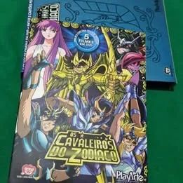 Box DVD Os Cavaleiros do Zodíaco 5 DVDs Filmes de Cinema Saint Seiya - Foto 3