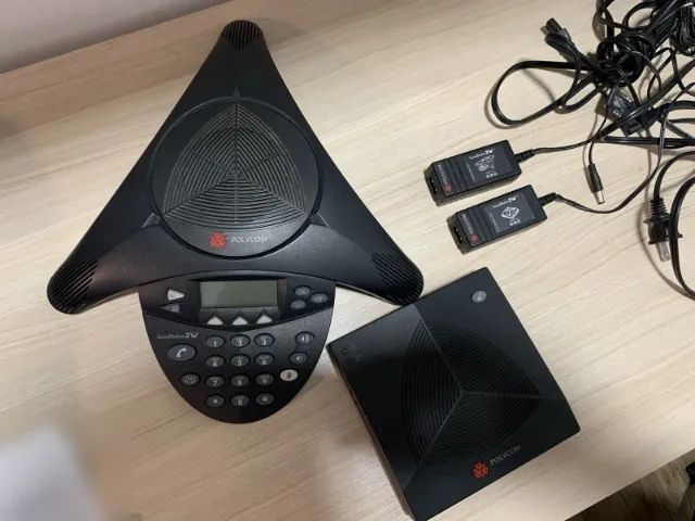 Telefone audioconferencia Polycom SoundStation 2W sem fio - sala de reuniao - completo - Foto 3
