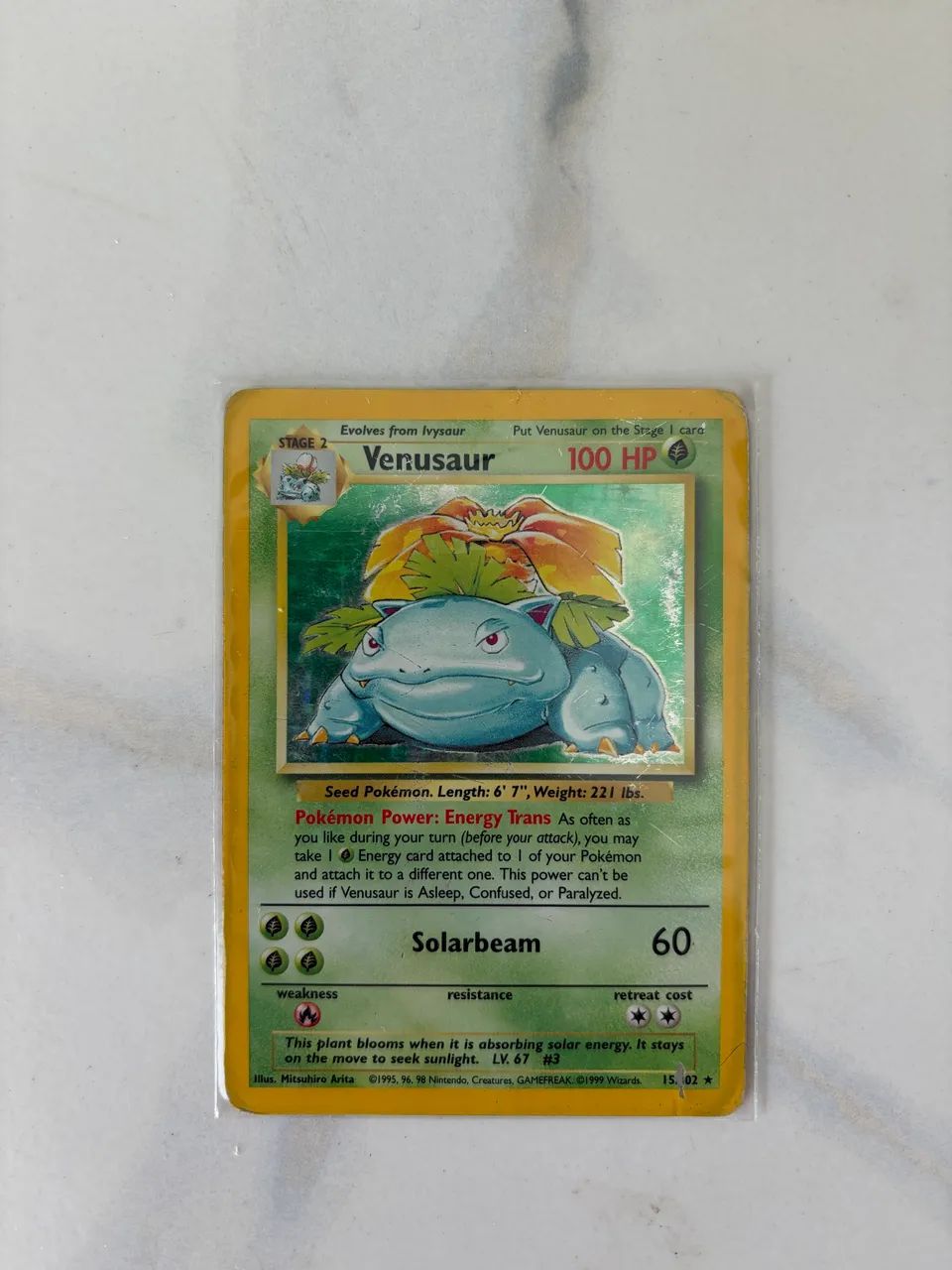 Venusaur Base Set Holo 15/102 - Pokémon Original WOTC (Inglês) - Foto 2