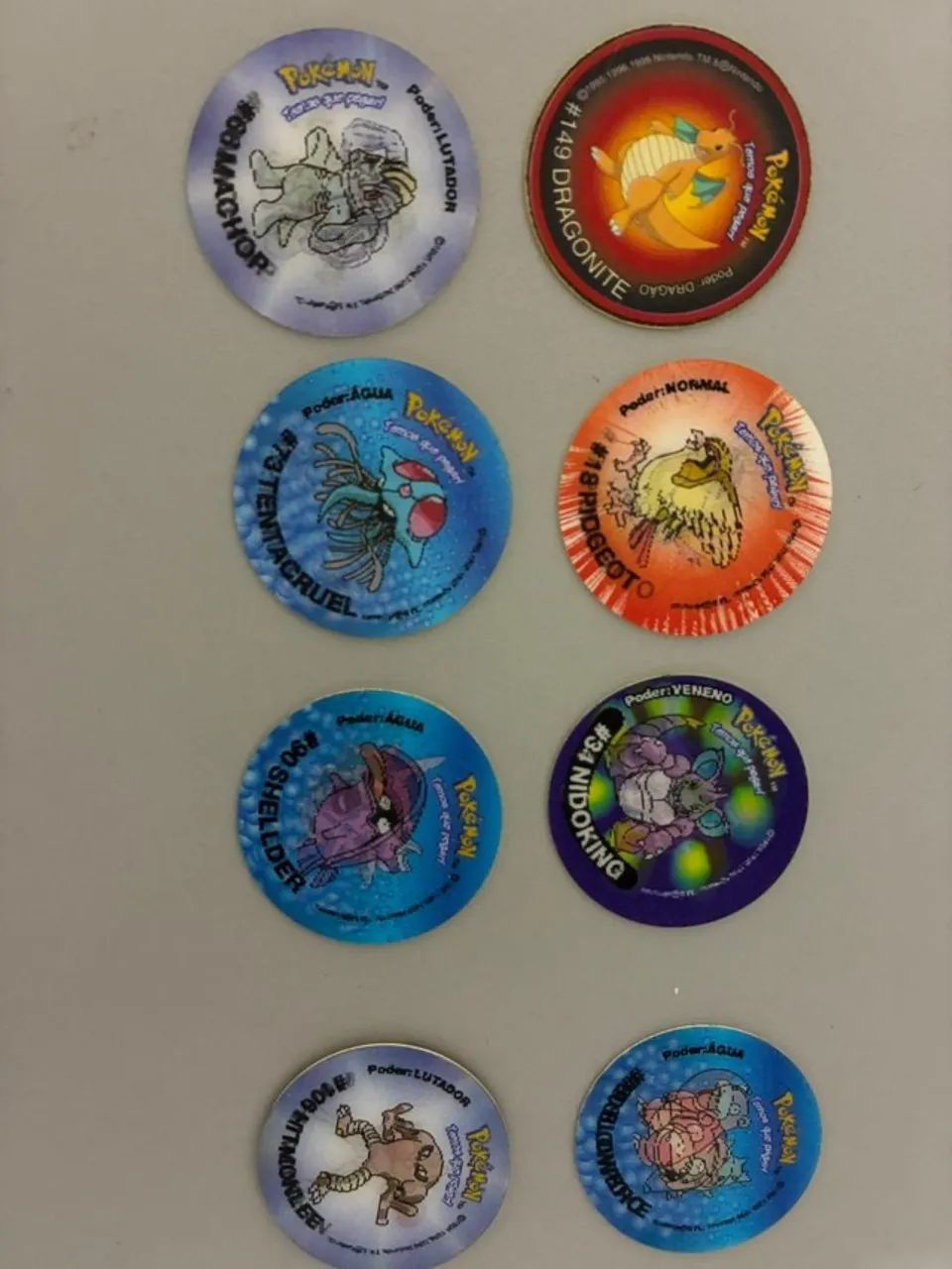 Tazos pokémon Originais