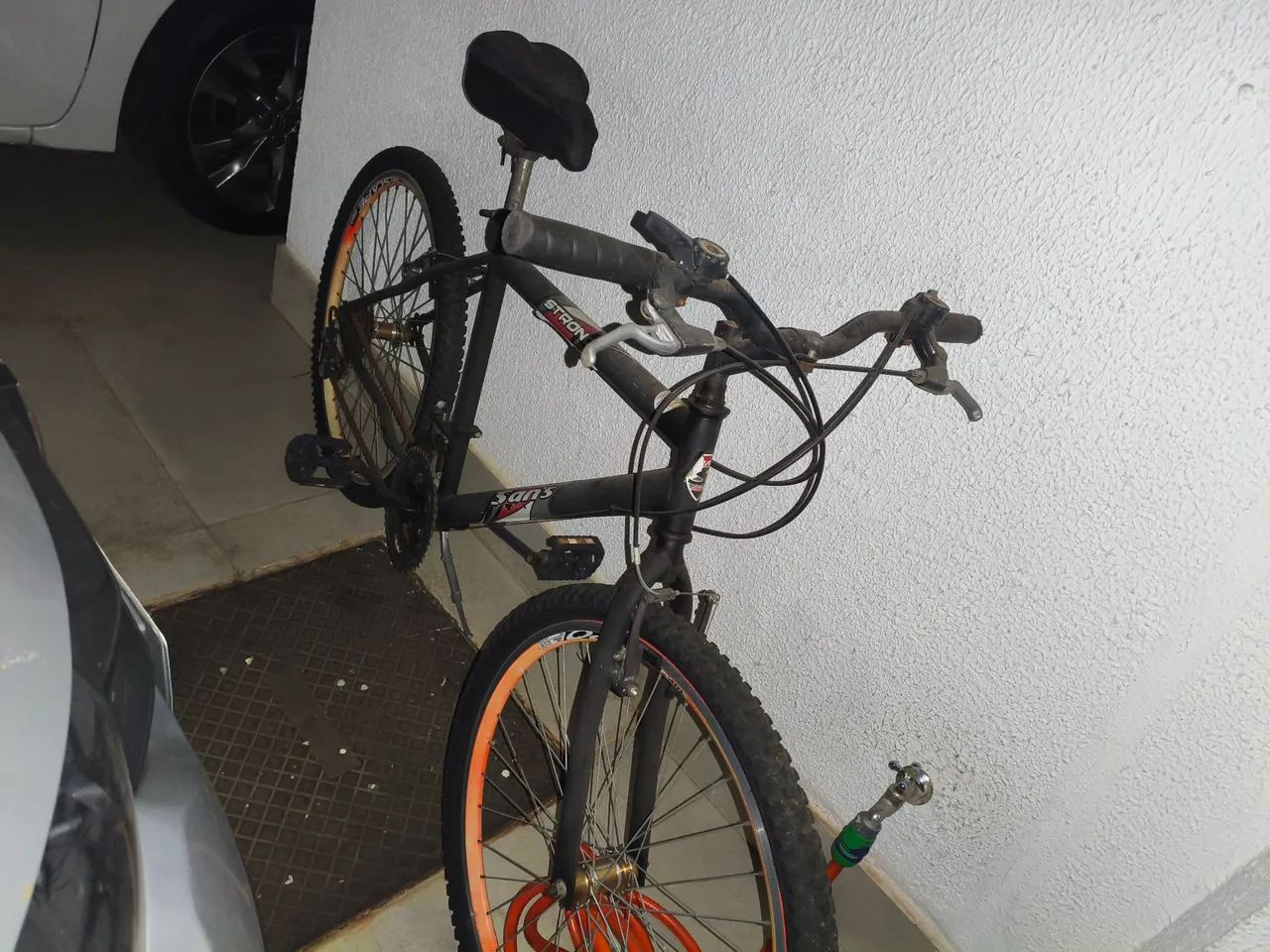 Bicicleta MTB Aro 26 Preta/Laranja - Foto 2