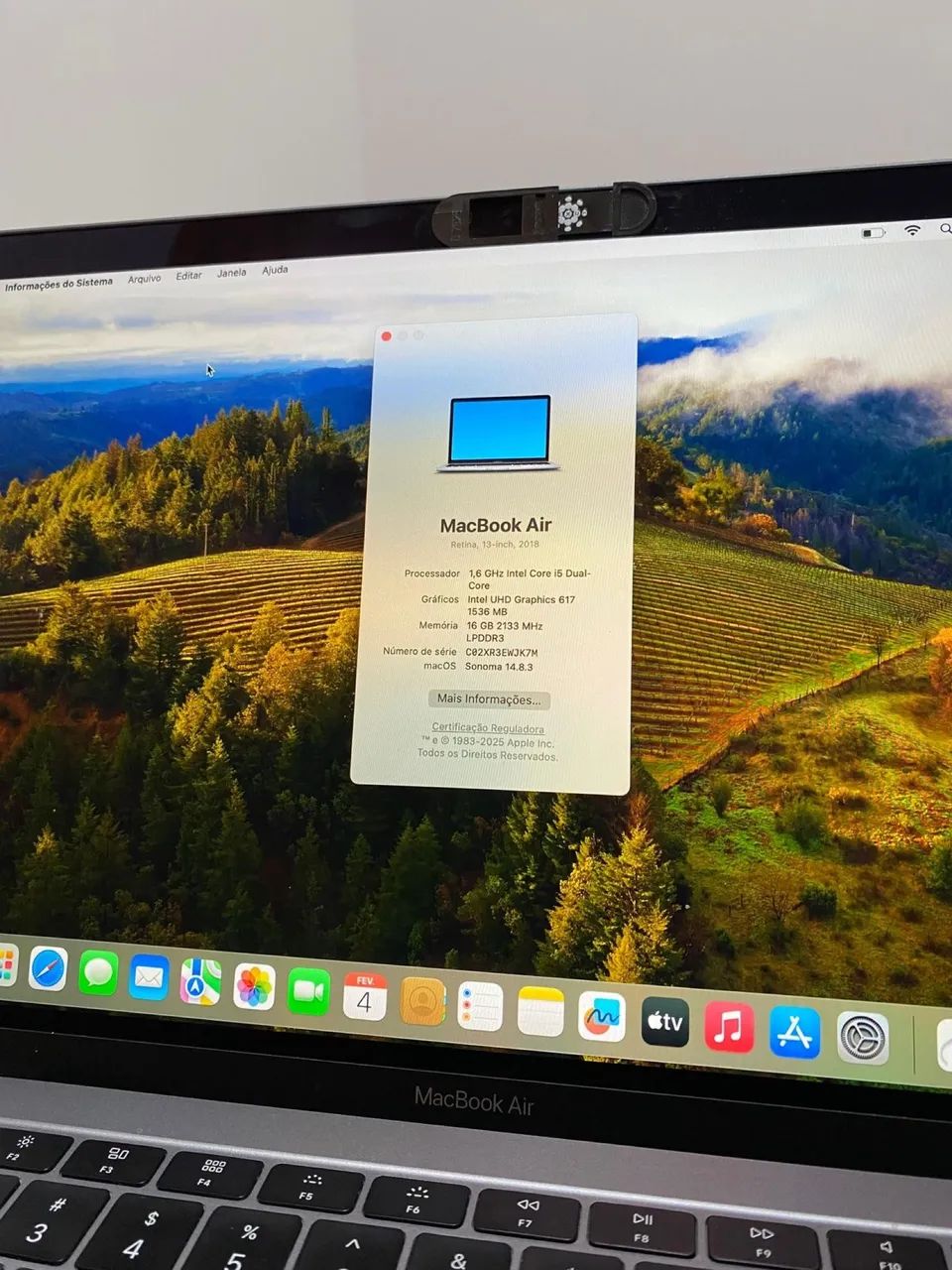 MacBook Air 2018 || 16GB RAM || 256 GB SSD. Seminovo em perfeitas