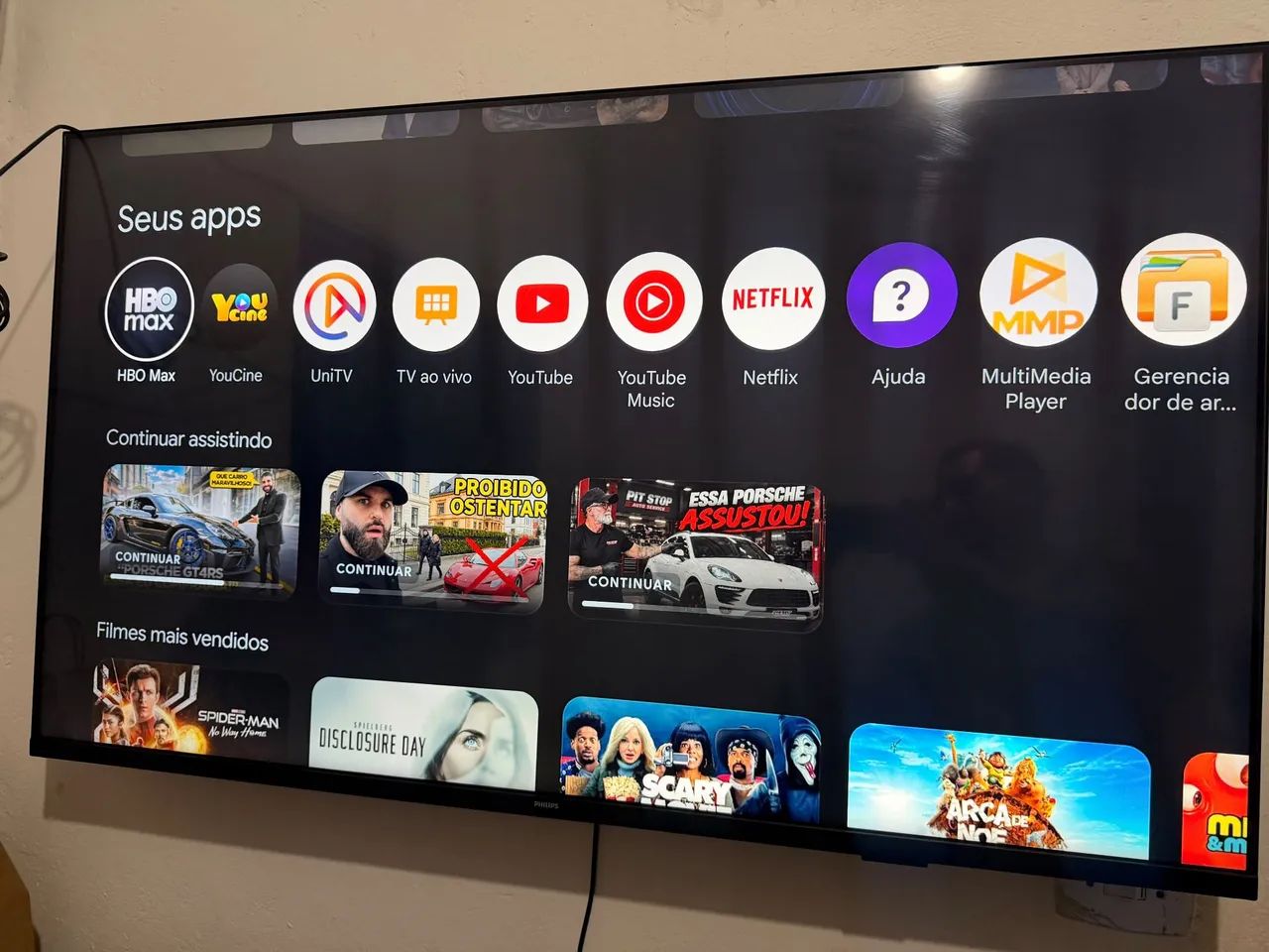 Tv Philips 55 polegadas 4k Smart Android 