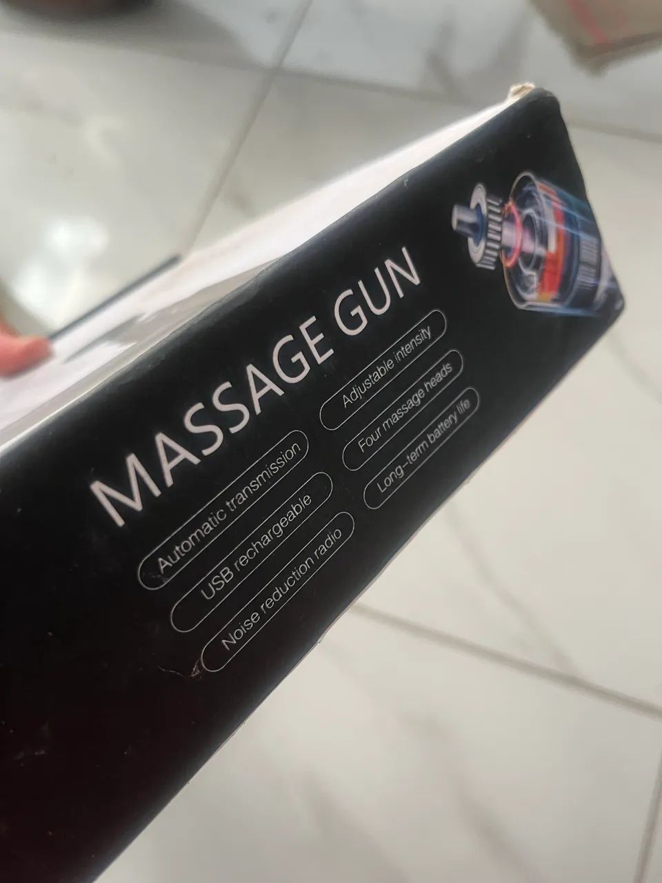 Massageador Pistola Elétrica Profissional Muscular Portátil - Foto 4